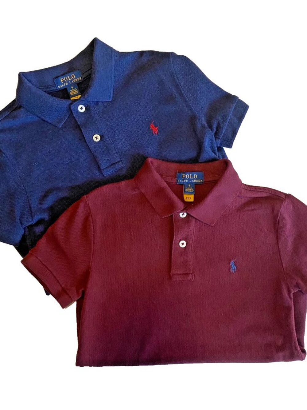 Polo Ralph Lauren Boys Size 6 Polo Shirt Bundle Lot of 2 EUC